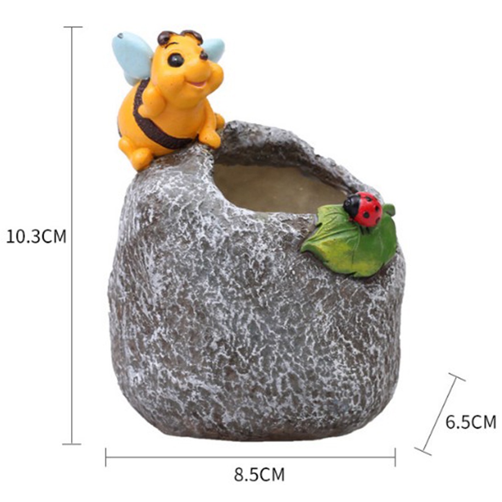 Chậu Hoa Mini Bằng Nhựa Resin Sáng Tạo Trang Trí Nhà Cửa