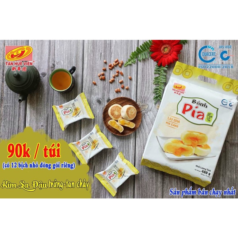 Bánh pía kim sa trứng chảy bịch 12 cái