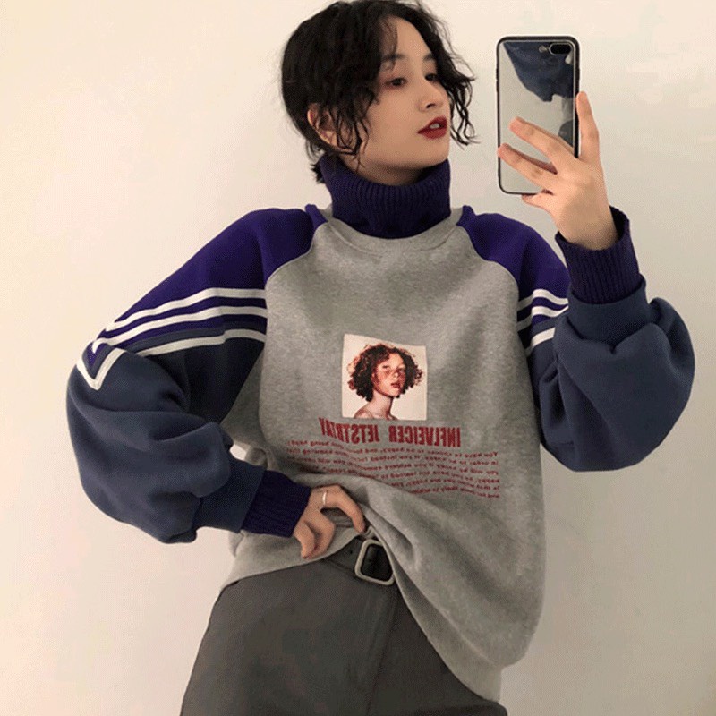 Áo Sweater nỉ phong cách Hong Kong cổ điển Hot trend 2021 | BigBuy360 - bigbuy360.vn