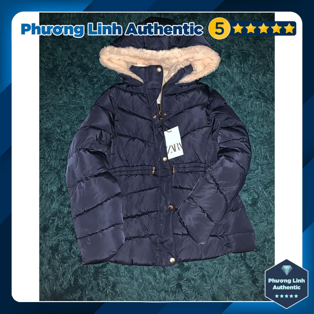 Áo Khoác phao mũ lót lông Zara Auth new tag có sẵn 1938/703 1938703