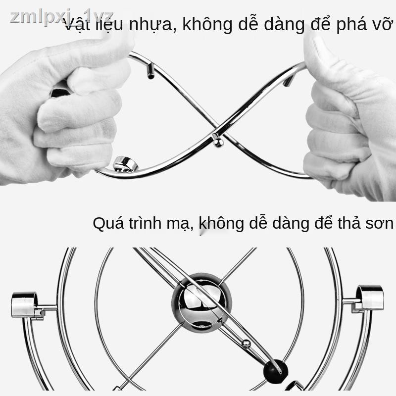 ▼ ™▣Đồ trang trí hỗn loạn Máy chuyển động vĩnh cửu Newton quả lắc bi a Wobbler thủ công nhỏ, tính để bàn văn phòng, nhà