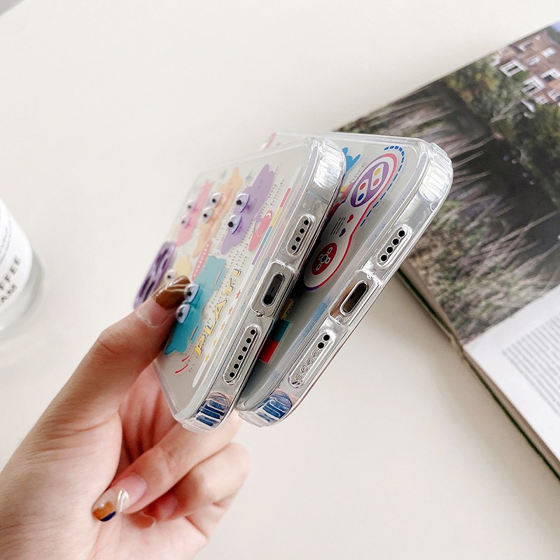 Ốp Lưng Trong Suốt Họa Tiết Hoạt Hình 3d Dễ Thương Cho Iphone 11 Pro Max X Xr Xs Max 12 Pro Max 12mini Iphone 7 8 Plus Se 2020 | BigBuy360 - bigbuy360.vn