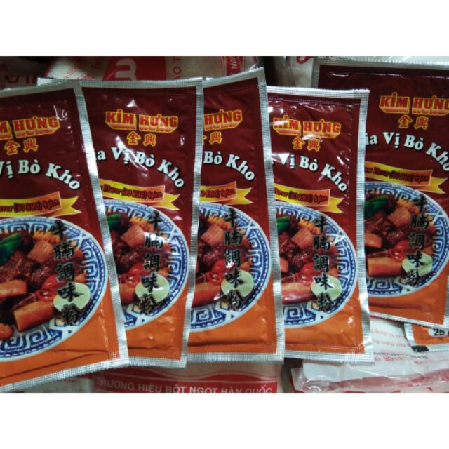 GIA VỊ NẤU BÒ KHO KIM HƯNG GÓI 25G TIỆN LỢI | Maxifood