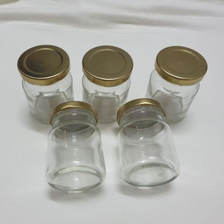 50 Hũ thủy tinh 75ml - đựng sữa chua, dầu dừa... nắp thiếc