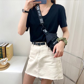 Áo phông trơn basic nữ sành điệu