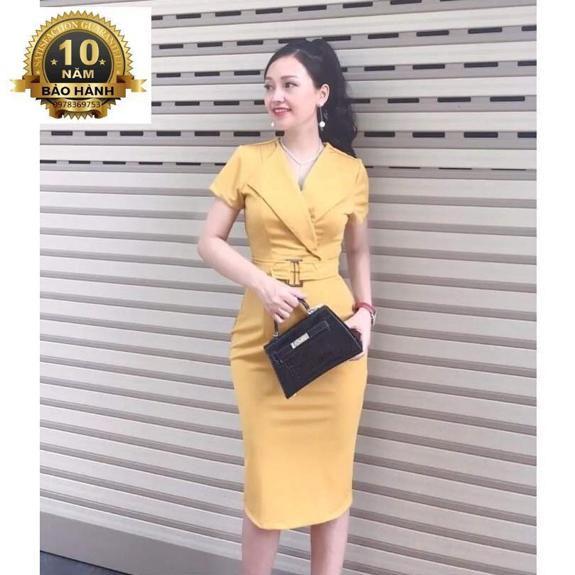 Đầm ôm công sở, dự tiệc, dạo phố Misa Fashion MS316 kèm belt - Có 5 màu