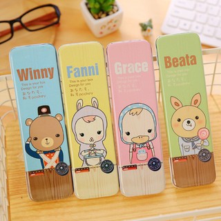 Hộp Đựng Bút Sắt Cute