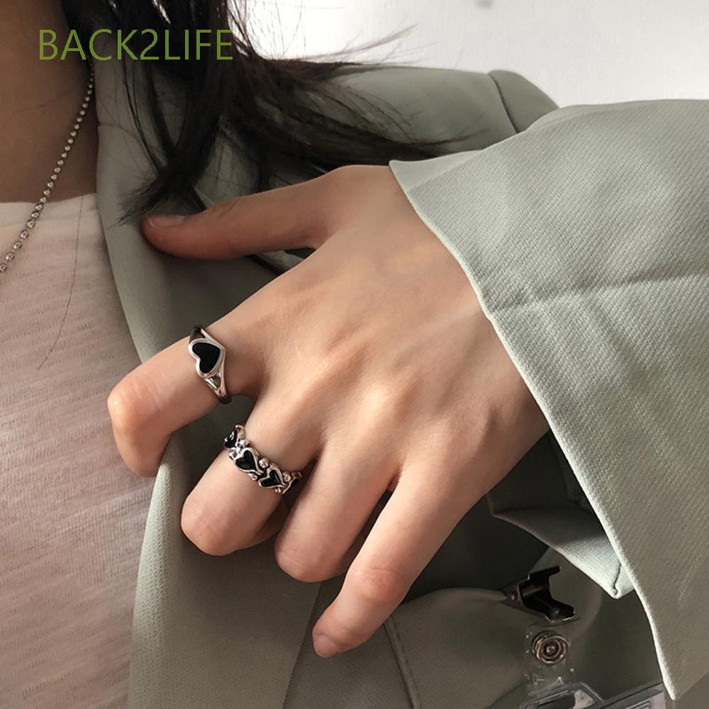 Nhẫn Đeo Ngón Tay Hình Trái Tim Thời Trang Hàn Quốc Cho Nữ