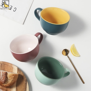 Ly uống nước banfang bằng sứ phong cách bắc âu