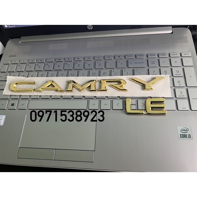 LOGO CHỮ CAMRY LE VÀNG CAO CẤP GIÁ RẺ