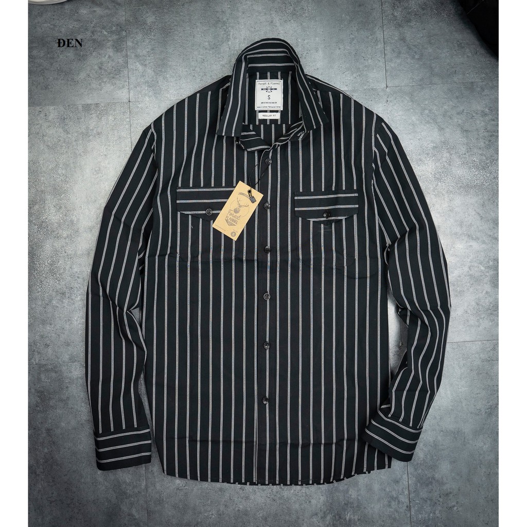 sơ mi Nam dài tay phối sọc - F&P | BigBuy360 - bigbuy360.vn