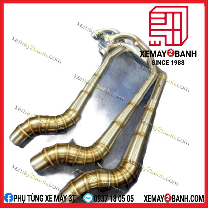 Cổ pô Titan 2 khúc các dòng xe