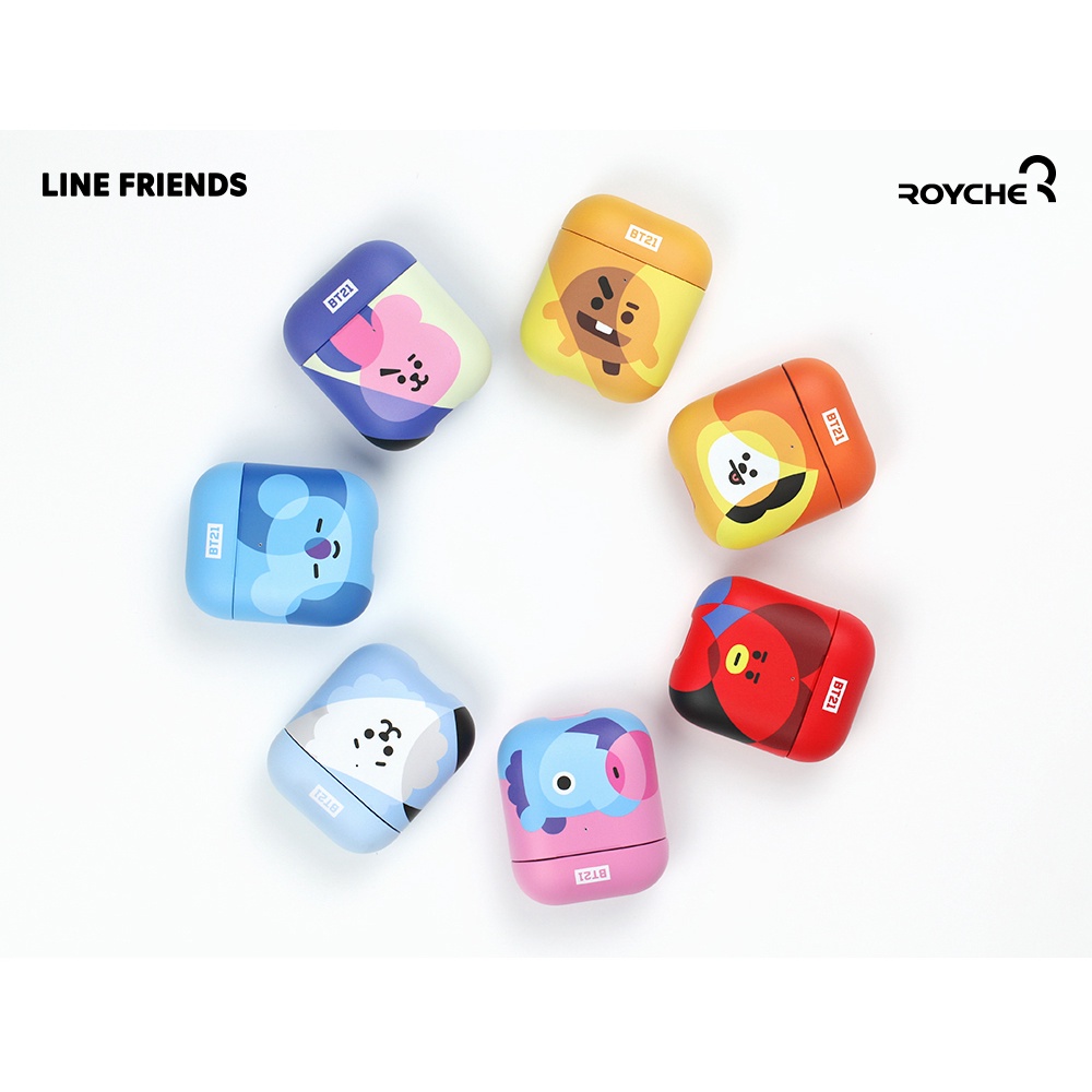 [hàn quốc] Hộp cứng Airpod BT21 (RJ, TATA, MANG), BTS, K-POP, Idol