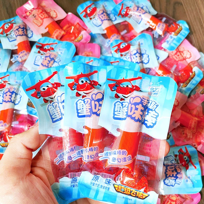 Thanh Cua Sốt Cay Hồ Nam Ăn Liền 1 gói 14g - Thanh Cua Ăn Vặt Trung Quốc