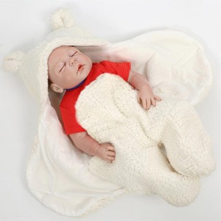 Chăn Quấn Ủ Kén Lông Cừu Baby Blanket Hình Thú Cao Cấp Cho Bé Yêu