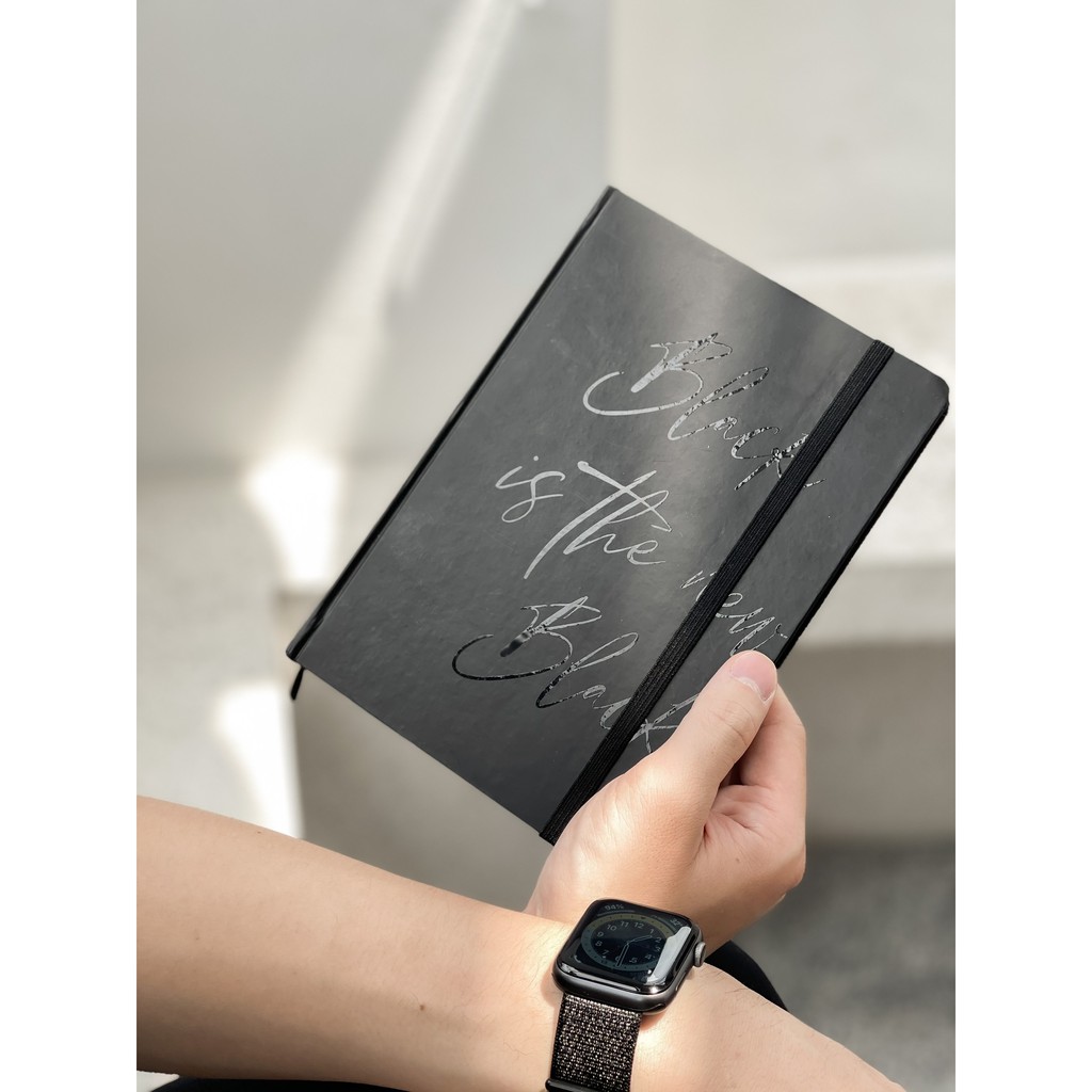 Số trơn Đen Crabit - The Black Book 130GSM - Sổ ghi chép, làm bullet journal - Số Black is the new bl