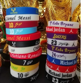 Ảnh thật vòng tay chữ kỹ Neymar Cr7 Messi - vòng tay Kobe Bryant  Michael Jordan