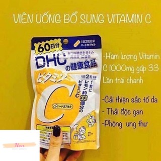 Viên uống vitamin c DHC nhật-60 ngày
