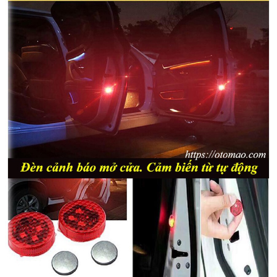 💥VIDEO THẬT💥 BỘ 2 ĐÈN LED CẢNH BÁO MỞ CỬA Ô TÔ, XE HƠI ( LOẠI MẠCH XỊN)