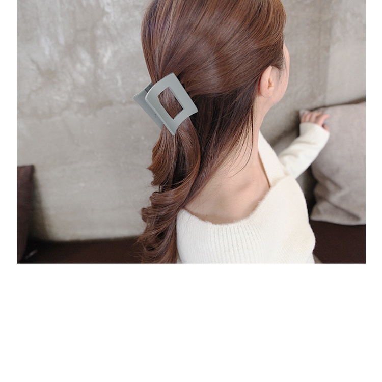 Kẹp tóc nhựa acrylic hình vuông thời trang Hàn Quốc cổ điển