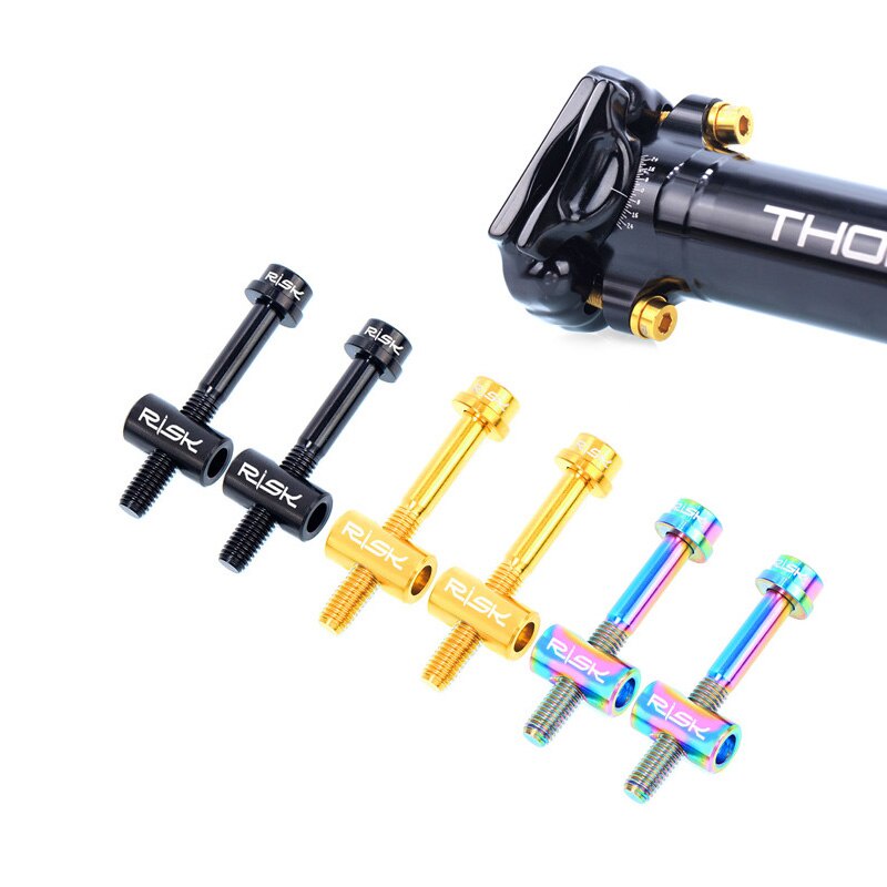 Bộ 2 Bu Lông Ốc Vít Hợp Kim Titan M5X30 / 40mm Cho Yên Xe Đạp