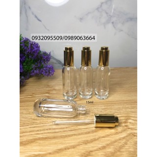 Lọ chai 15ml đựng serum mỹ phẩm tinh dầu cực đep
