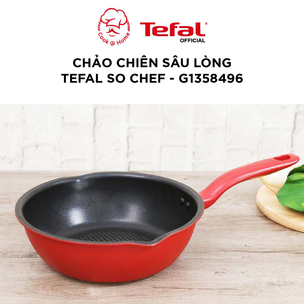 Chảo chiên sâu lòng Tefal So Chef size 24, 28cm - G1358496/G1358696