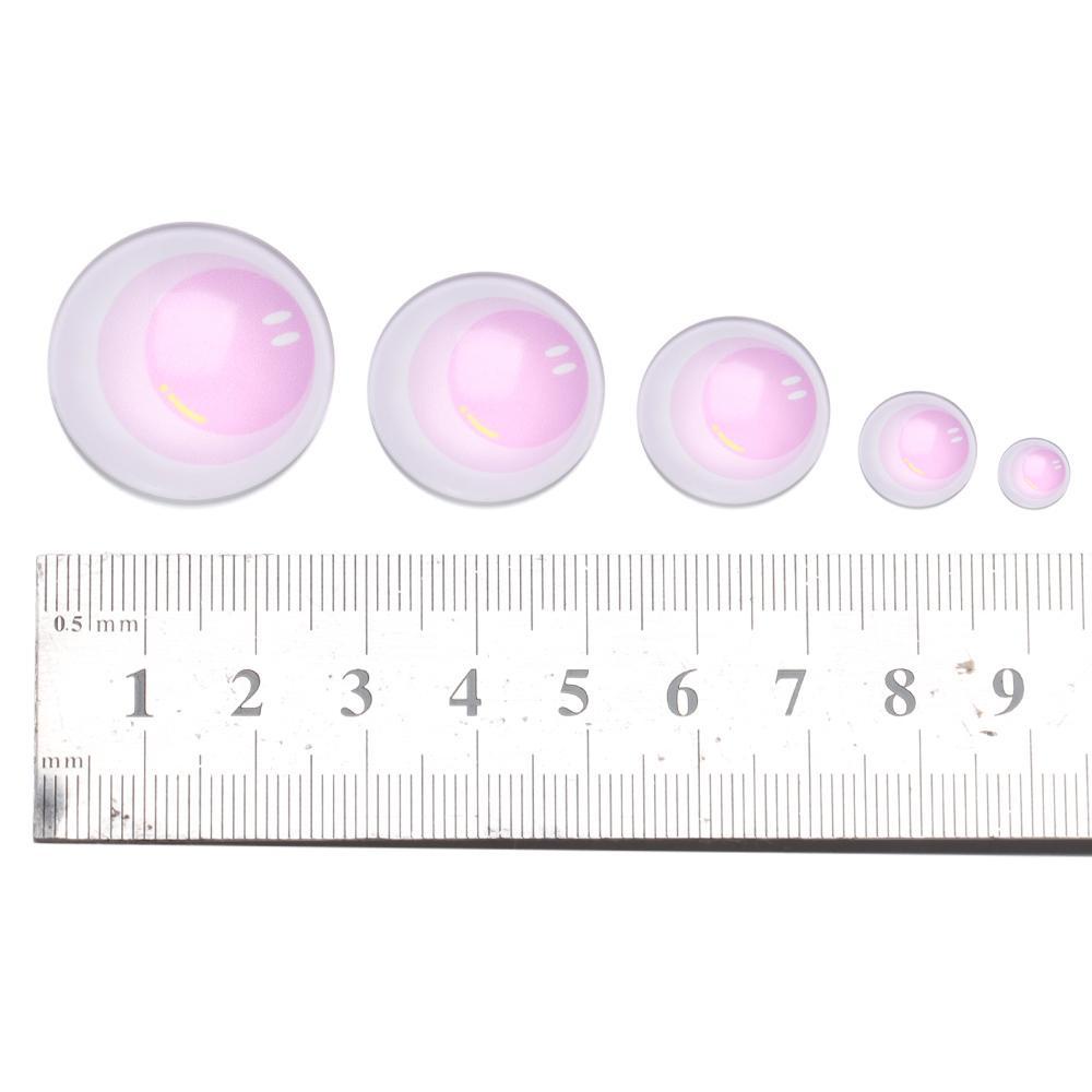Bộ 50 Mắt Kính 6 / 10 / 16 / 20 / 25mm Dùng Làm Búp Bê / Trang Sức Thủ Công