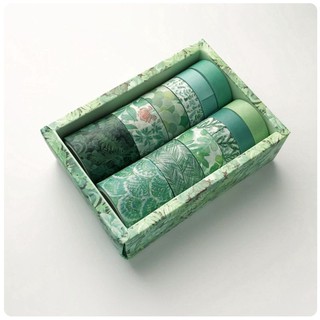 Set 12 cuộn washi đủ màu
