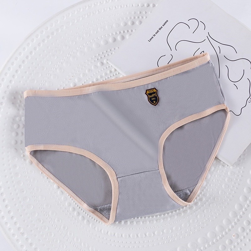 Quần lót nữ, Quần lót cotton trơn HAPPY GIRL mềm mát dễ mặc - Q077