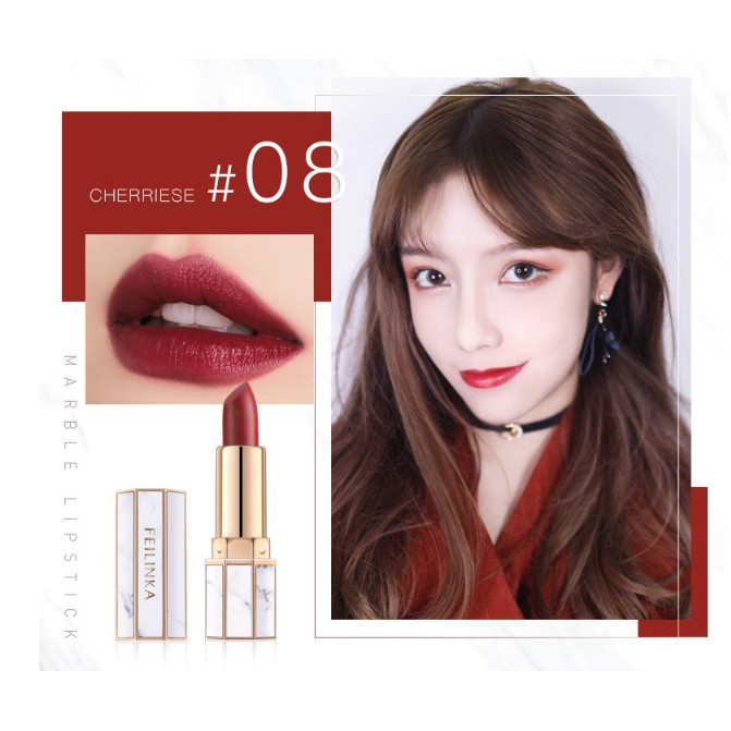 Son lì 8 màu không thấm nước FEILINKA [CHÍNH HÃNG]