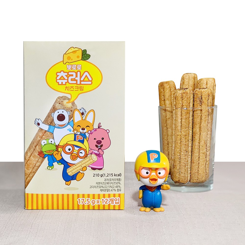 Bánh cuộn giòn Pororo  Hàn Quốc dạng thanh 17.5g