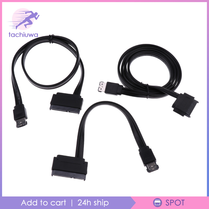 Dây Cáp Dữ Liệu Ổ Cứng Sata 22pin (7Pin + 15pin) Sang Esata Usb 2.0 Dài 20cm