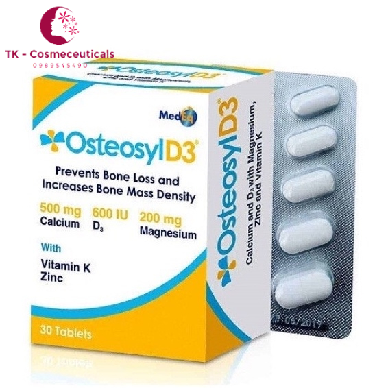 CANXI OSTEOSYL - D3 Bổ Sung CANXI Cho Trẻ Em Và Người Lớn - Hộp 30 Viên