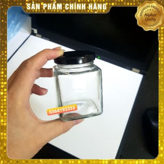 BỘ 6 HŨ THỦY TINH VUÔNG NẮP VẶN 100ML