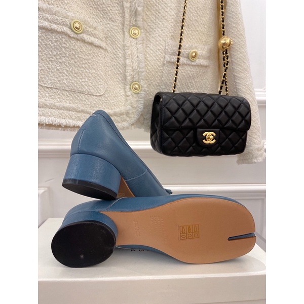 Giày búp bê xẻ mũi mẫu mới độc đáo có gót thương hương hiệu Maison Margiela MM6 cao cấp nhiều màu