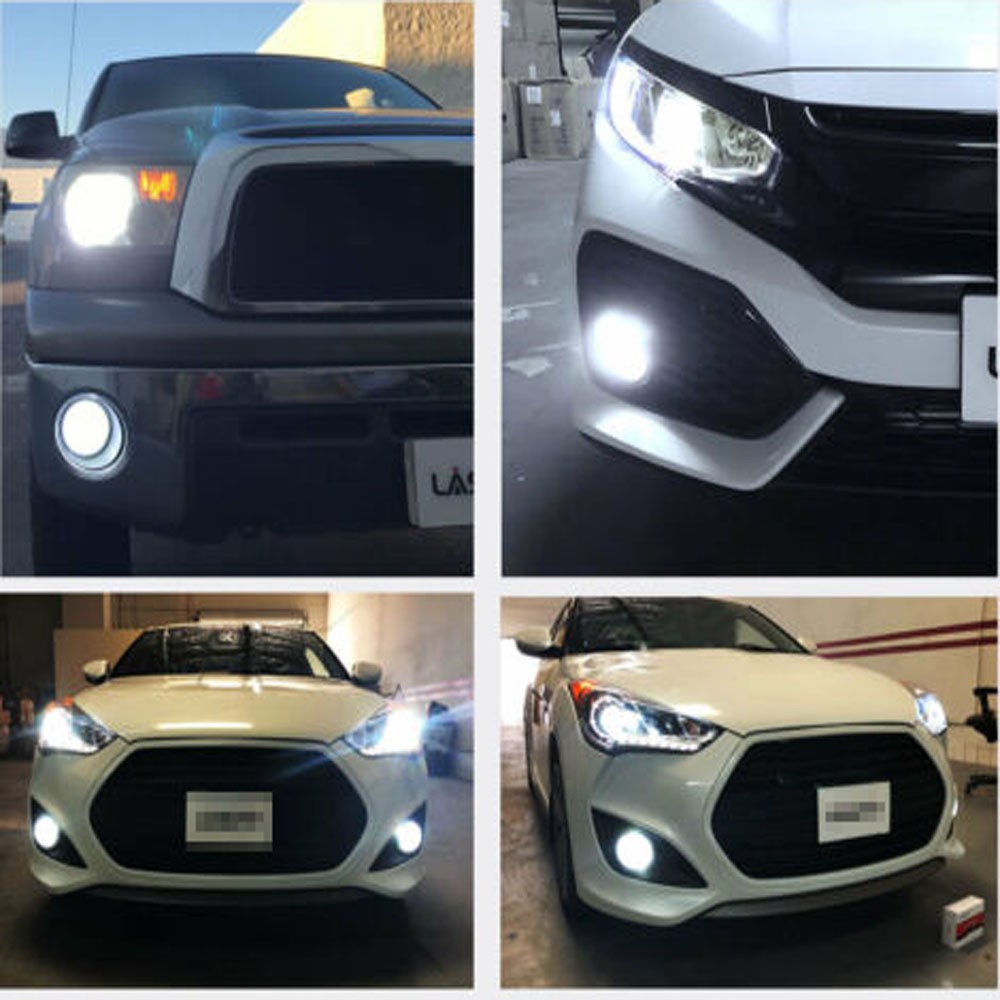 Set 2 Bóng Đèn LED Phá Sương Mù Ánh Sáng Trắng 6000K Cho Honda City 2015 2016 2017 2018 2019