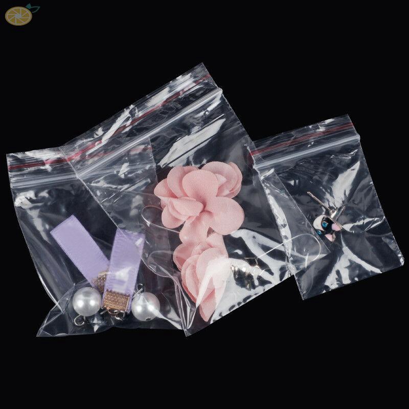 Set 100 túi PE trong suốt khóa Zip đựng thực phẩm đa năng