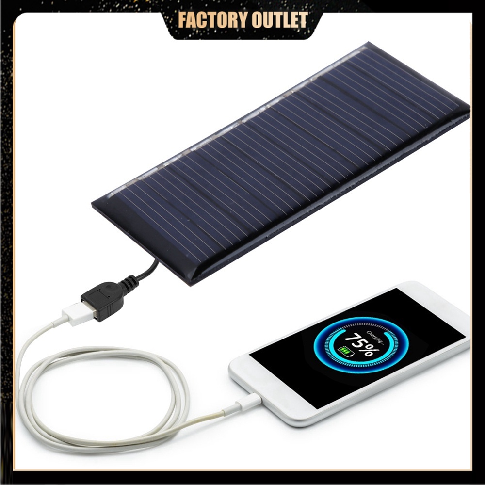 Tấm Sạc Pin Năng Lượng Mặt Trời 50MA 5V Polycrystalline Silicone