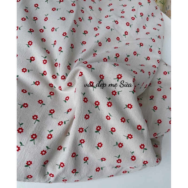 vải thô đũi mềm mát hoa sao