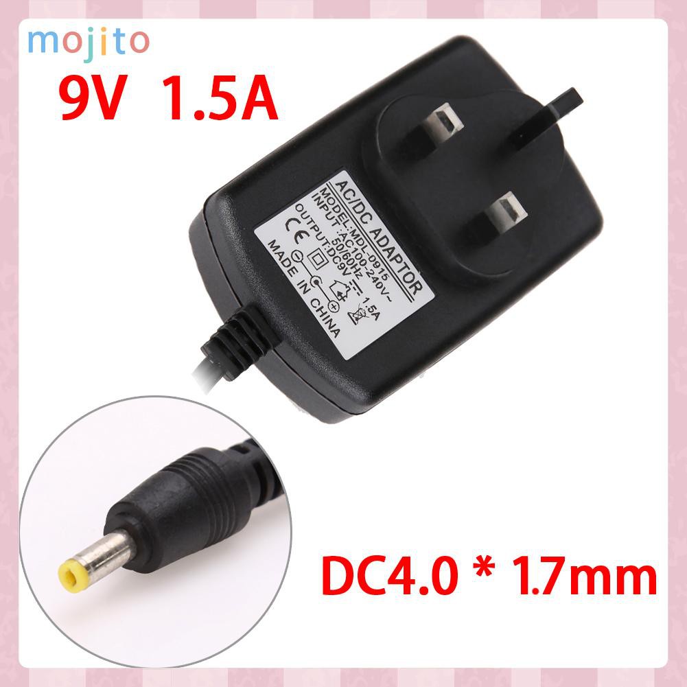 MOJITO AC to DC 4.0mmx1.7mm 9V 1.5A Switching Power Supply Adapter