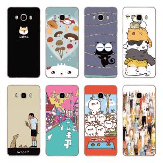 Ốp điện thoại TPU dẻo in hình mèo hoạt hình cho Samsung Galaxy A9 Pro/A8/A7/A5/A3 2015/A7000/A5000/A3000