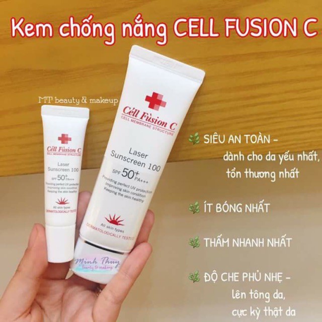 Kem chống nắng Cell Fusion C spf 50++ pa+++ 10ml