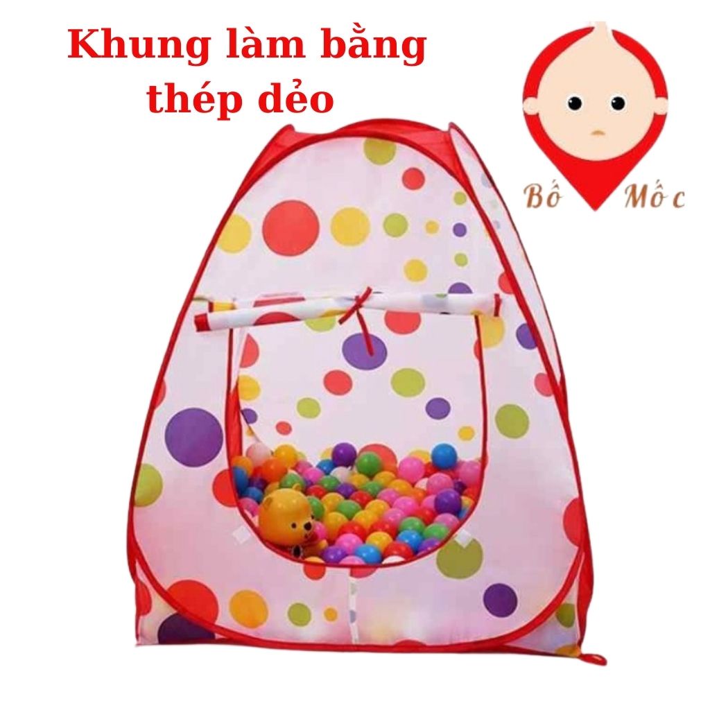 Lều Bóng Cho Bé Lục Giác Chấm Bi Shop Bố Mốc