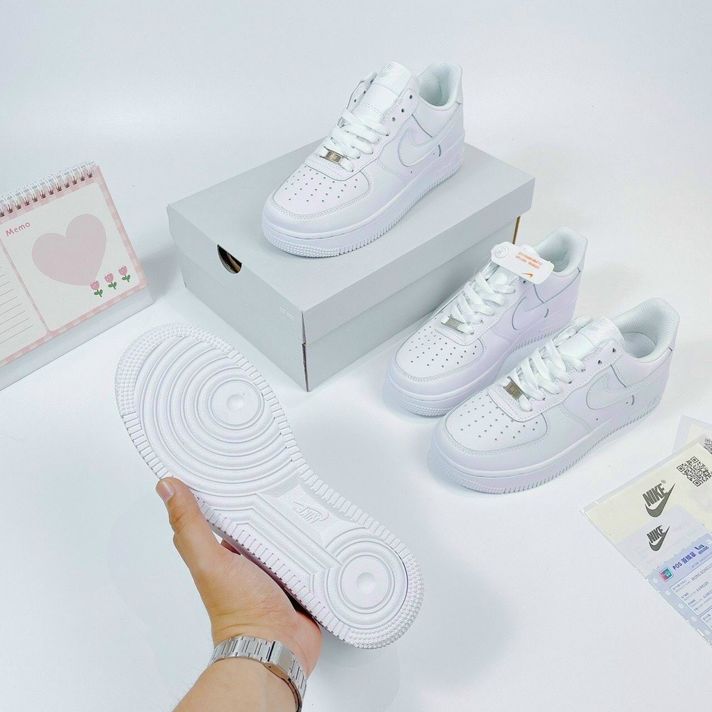 Giày thể thao sneaker Air Force 1 Full Trắng cực hót, dễ phối đồ | BigBuy360 - bigbuy360.vn