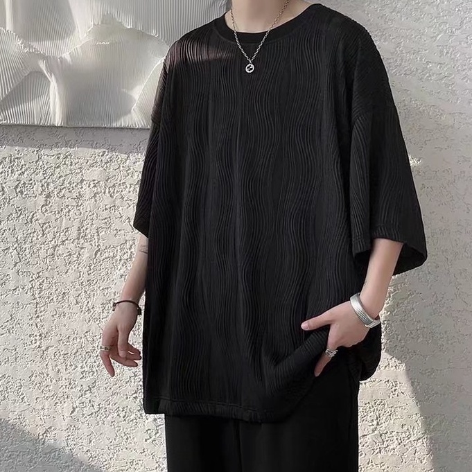 Áo Thun Nam Tay Ngắn Họa Tiết Sọc Ngang Thời Trang Phong Cách  áo thun tay ngắn cổ tròn áo t shirt bigsize Hàn Quốc áo thun  nam unisex