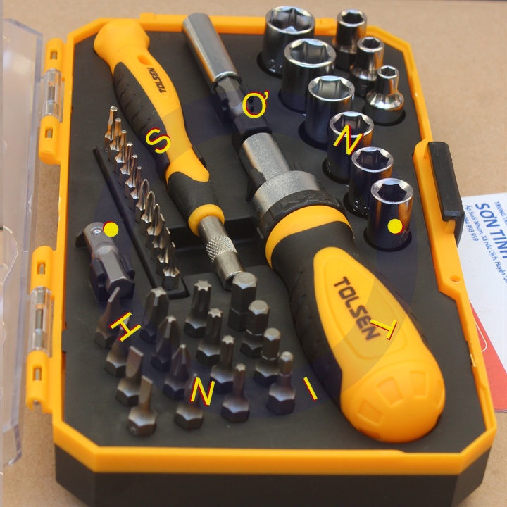 Bộ tô vít đa năng 42 món 20041 42pcs bits &amp; sockets set