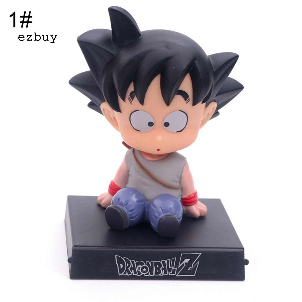 【EY】10cm Anime Dragon Ball Z Action Figure Goku Krillin Shaking Head Doll Car Decor