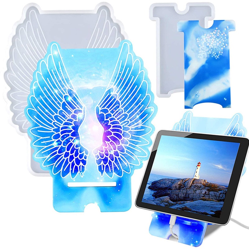 Khuôn Silicone Làm Giá Đỡ Điện Thoại Có Lỗ Sạc Tiện Dụng