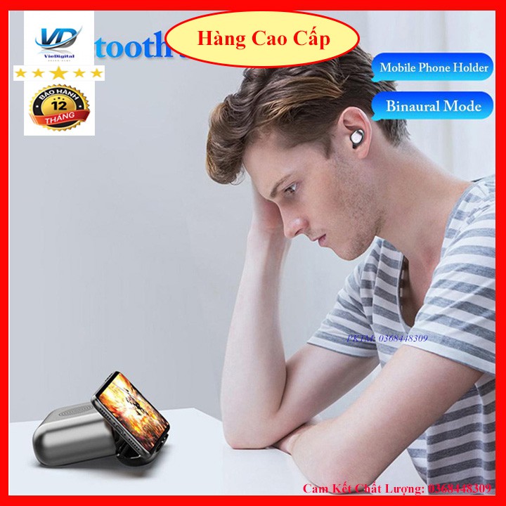Tai Nghe Bluetooth, Tai Nghe Không Dây AMOI F9 TWS 5.0 9D, Cảm Ứng Chạm, Chống Nước, Chống Ồn. | BigBuy360 - bigbuy360.vn